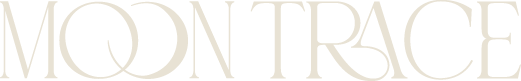 the moon trace logo in ivory